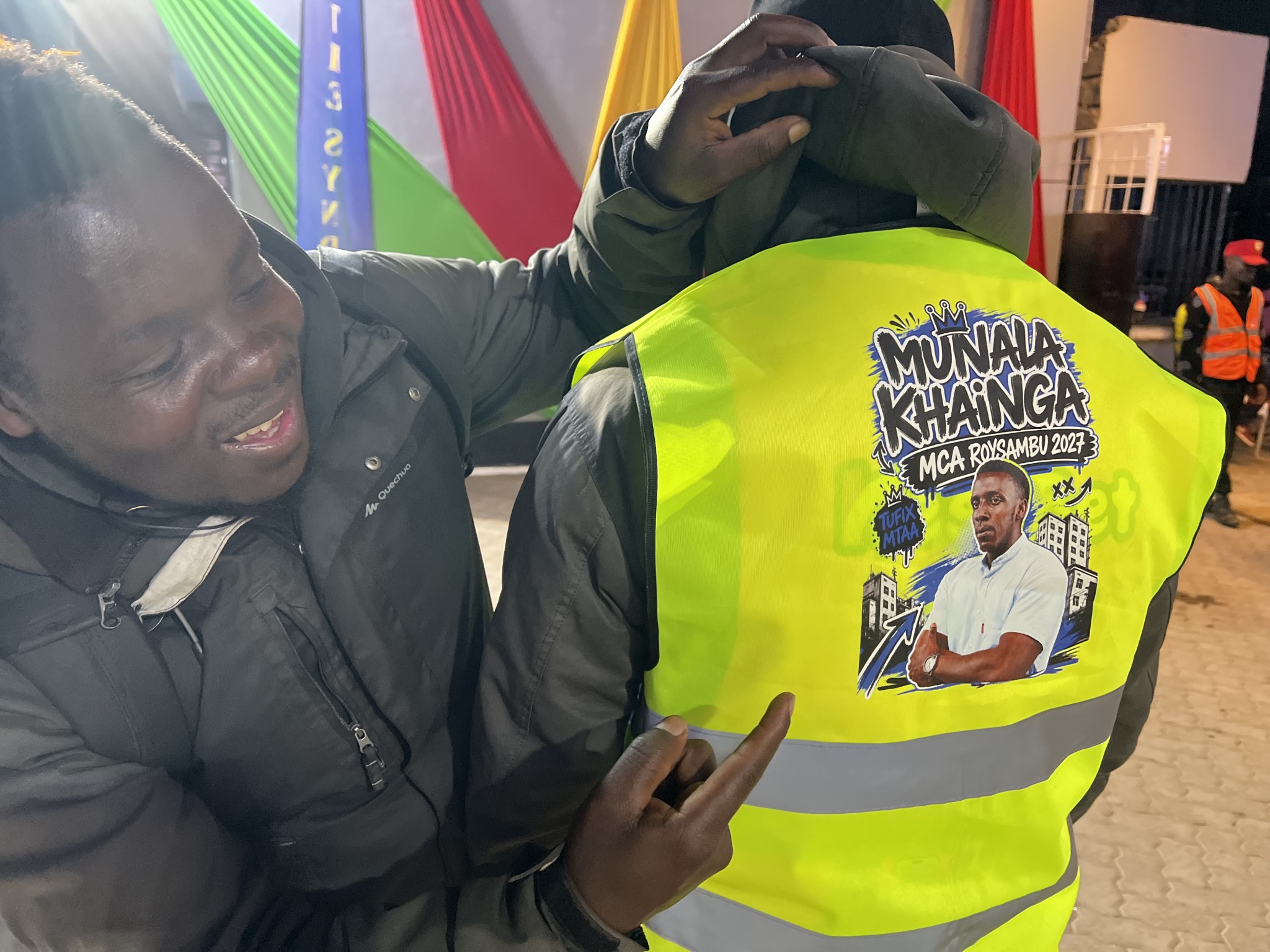Tufix Mtaa reflective jacket being presented